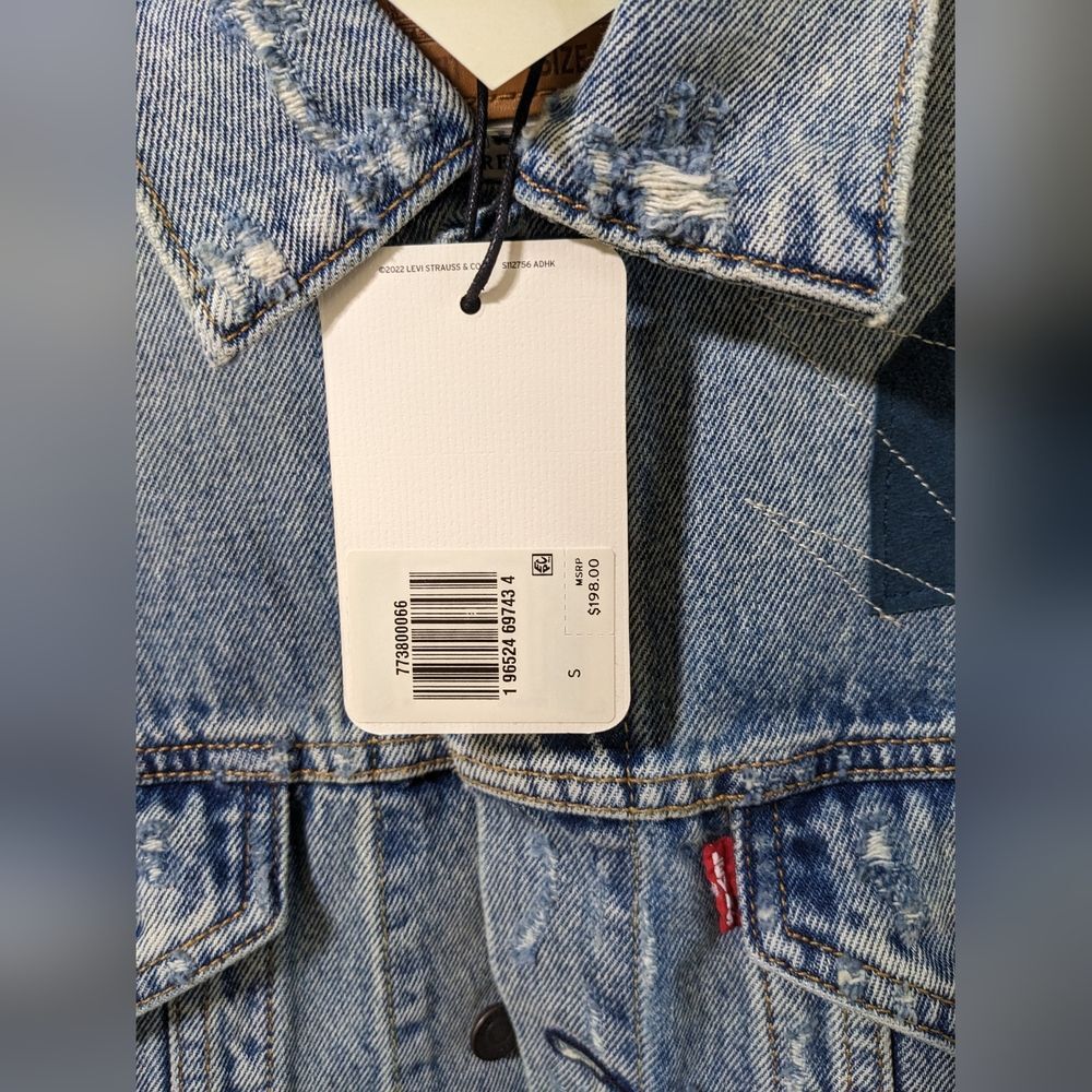 Levi's Premium Vintage Relaxed Fit Trucker Jacket size‎ smalll - Picture 11 of 13